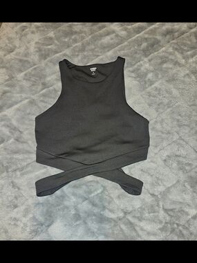 NWT Express Black Cross-Front Athletic Tank